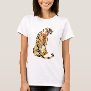Camiseta Asiento del tigre de color agua