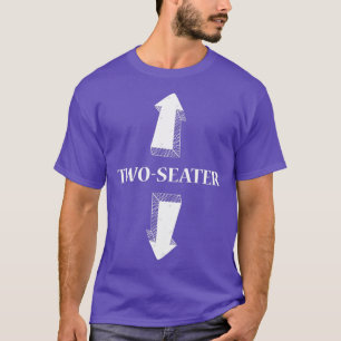 Camiseta Asiento doble humor adulto divertido cita popular