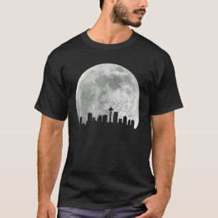 Camiseta Asiento vintage de la luna del orgullo de Seattle