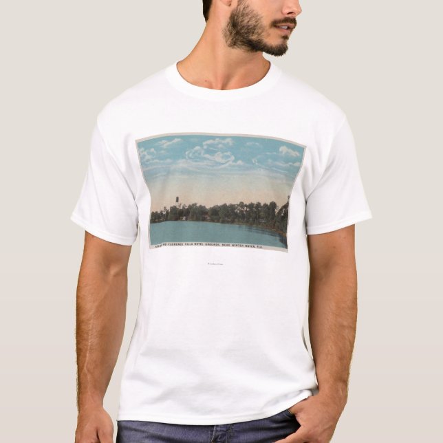 Camiseta Asilo del invierno, la Florida - opinión del agua (Anverso)
