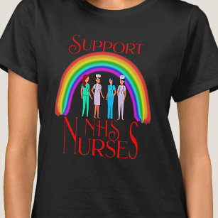 Camiseta Asistencia a enfermeras NHS Gracias