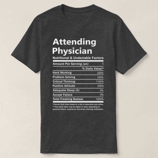 Camiseta Asistencia Al Médico: Cara Nutricional E Innegable (Diseño del anverso)