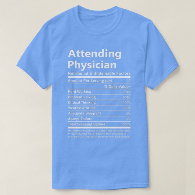 Camiseta Asistencia Al Médico: Cara Nutricional E Innegable (Diseño del anverso)