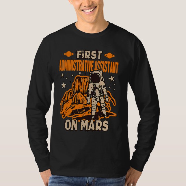 Camiseta Asistente Administrativo Astronauta (Anverso)