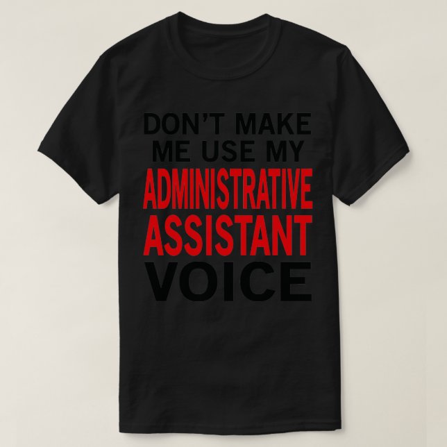 Camiseta Asistente Administrativo de la Secretaria Fundados (Diseño del anverso)