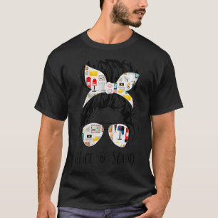 Camiseta Asistente Administrativo de Office Squad Messy Bun