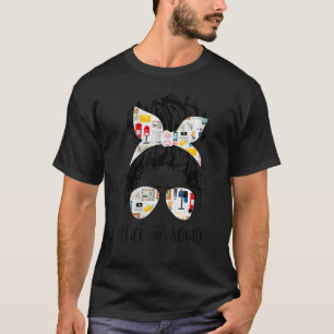 Camiseta Asistente Administrativo de Office Squad Messy Bun