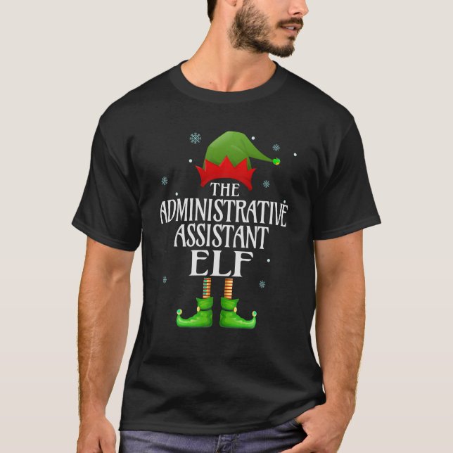 Camiseta Asistente Administrativo Elf Funny Matanza Familia (Anverso)