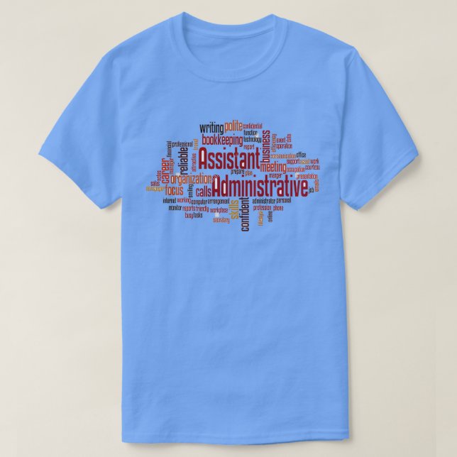 CAMISETA ASISTENTE ADMINISTRATIVO NIZA DISEÑO 1 (Diseño del anverso)