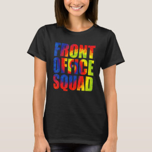 Camiseta Asistente Administrativo Tie Dye Arcoíris Frente F