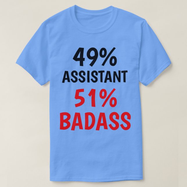 Camiseta Asistente Badass Classic TShirt (Diseño del anverso)