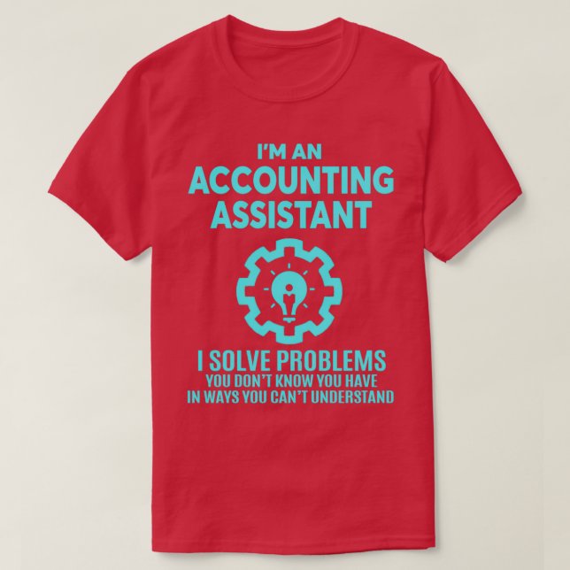 CAMISETA ASISTENTE CONTABLE NICE DISEÑN 2017 (Diseño del anverso)