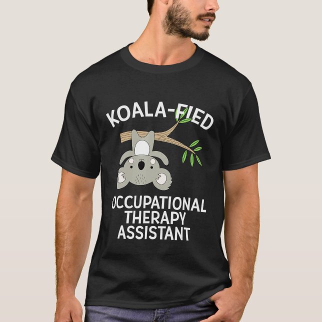 Camiseta Asistente Cute Koala De Terapia Ocupacional Ota (Anverso)