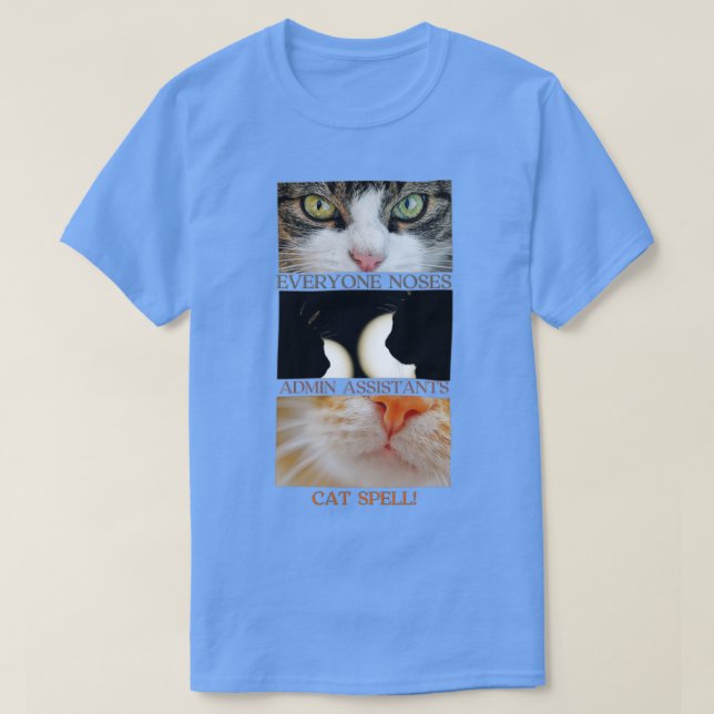 Camiseta Asistente de administración de Cat Fun (Diseño del anverso)