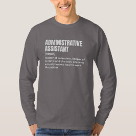 Camiseta Asistente de administración divertida
