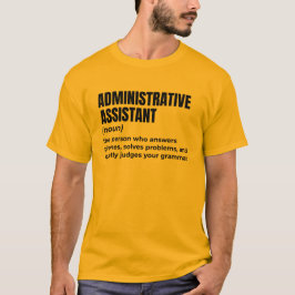 Camiseta Asistente de Administración Sarcástica