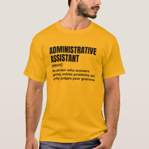 Camiseta Asistente de Administración Sarcástica