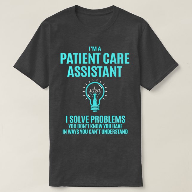 Camiseta Asistente de Atención al Paciente I Solucionar Pro (Diseño del anverso)