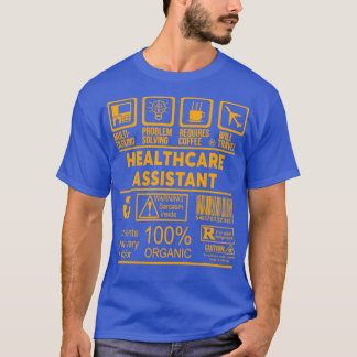 CAMISETA ASISTENTE DE ATENCIÓN DE LA SALUD DISEÑO BIEN