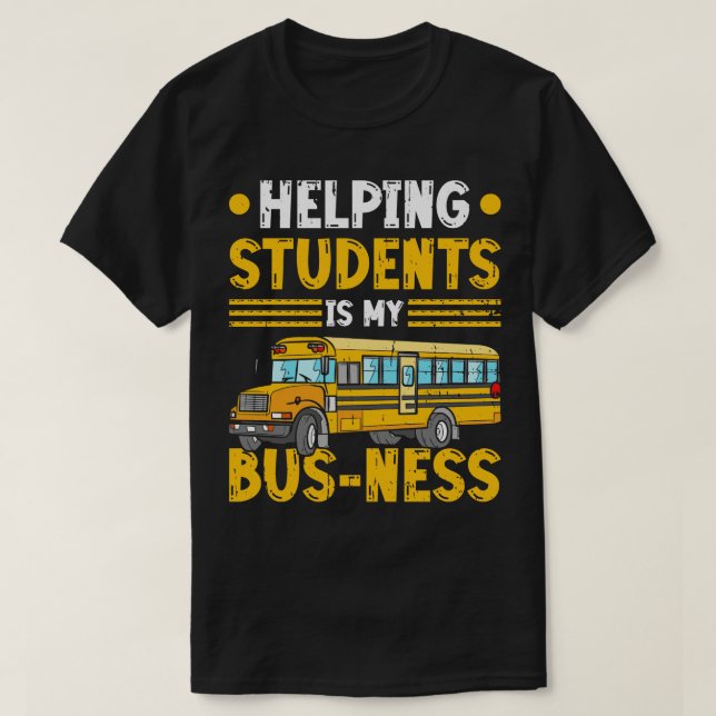 Camiseta Asistente De Autobús De Vuelta Al Monitor De Autob (Diseño del anverso)