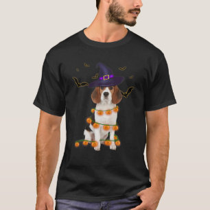 Camiseta Asistente de Beagles Gorra Luz de árbol Calabaza F