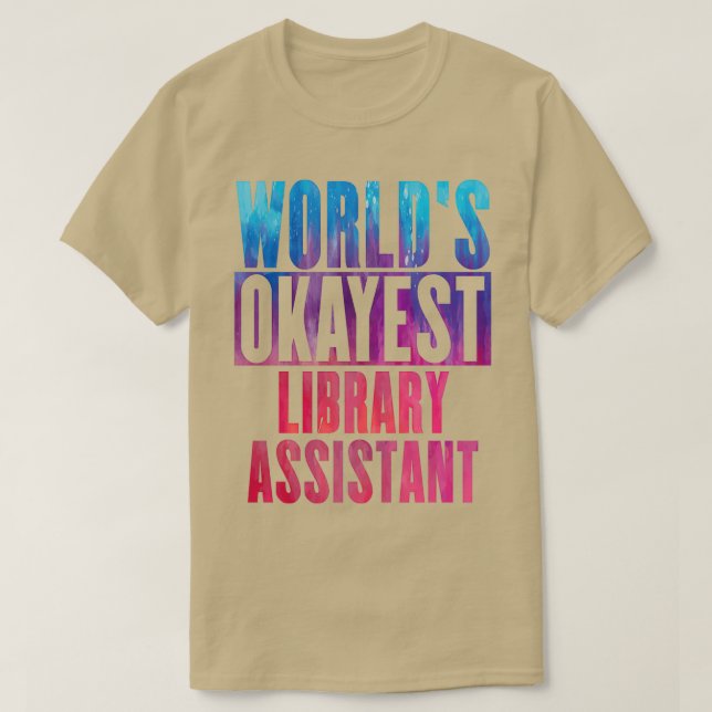 Camiseta Asistente de biblioteca más popular de Worldx27 (Diseño del anverso)