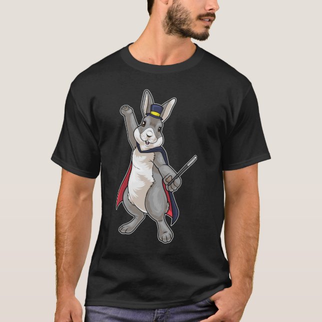 Camiseta Asistente de conejo varita mágica (Anverso)