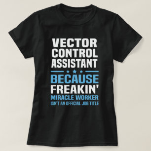 Camiseta Asistente de control de vectores