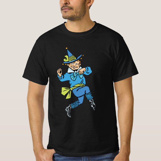 Camiseta Asistente de cosecha de Oz, Cute Dancing Boy Munch (Anverso)