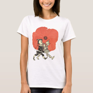 Camiseta Asistente de cosecha de Oz, Dorothy con flores de 
