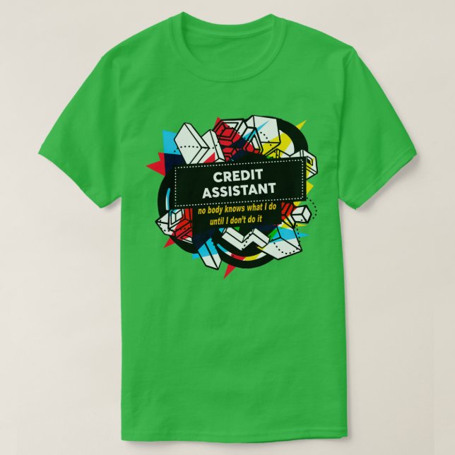 CAMISETA ASISTENTE DE CRÉDITO (Diseño del anverso)