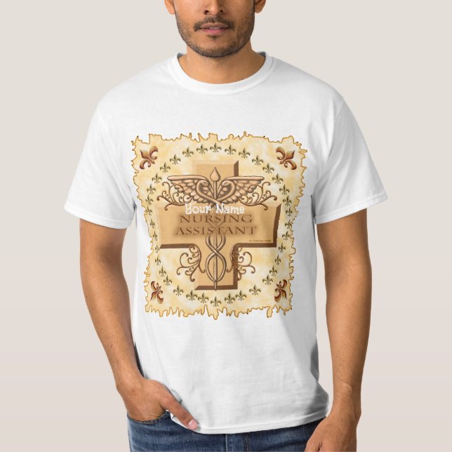 Camiseta Asistente de enfermería Caduceus (Anverso)