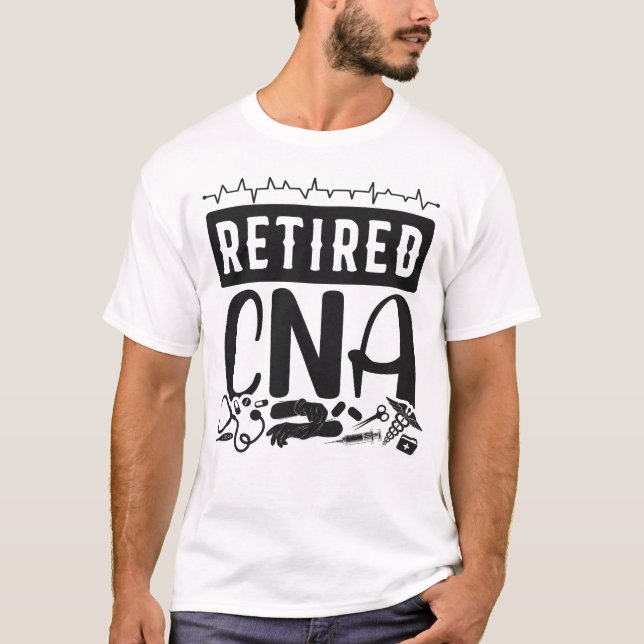 Camiseta Asistente De Enfermería Certificado Cna Retirado C (Anverso)