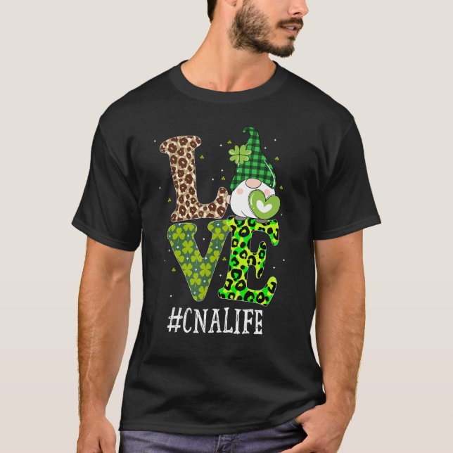 Camiseta Asistente De Enfermería Certificado De Cna Love St (Anverso)