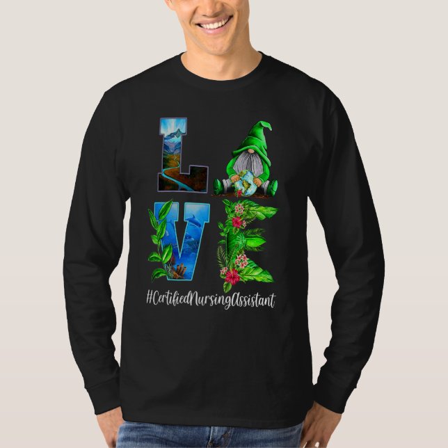 Camiseta Asistente de Enfermería certificado Love World Ear (Anverso)