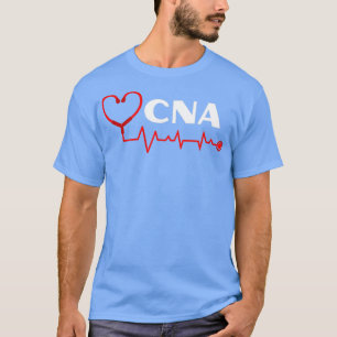 Camiseta Asistente de enfermería de CNA con latido cardiaco