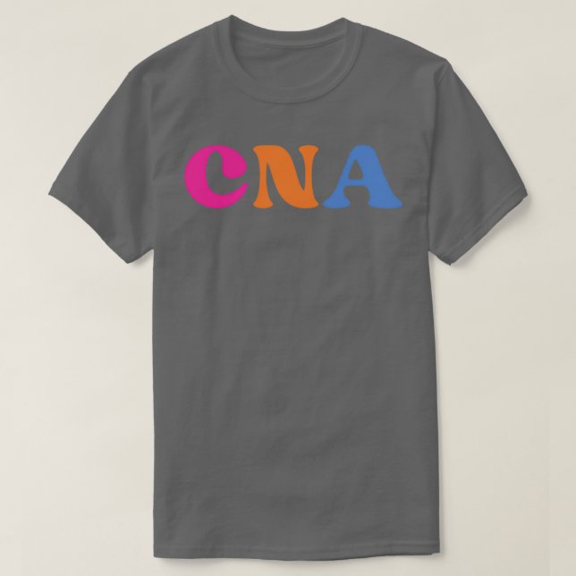 Camiseta Asistente de enfermería de CNA retro con estetosco (Diseño del anverso)