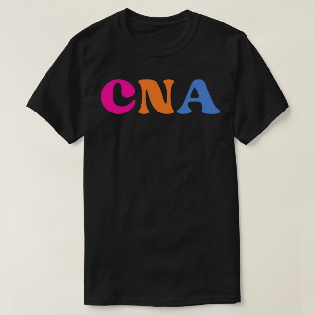 Camiseta Asistente de enfermería de CNA retro con estetosco (Diseño del anverso)