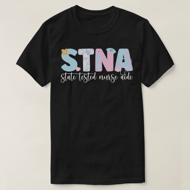 Camiseta Asistente de Enfermería de Enfermería de Aide Esta (Diseño del anverso)