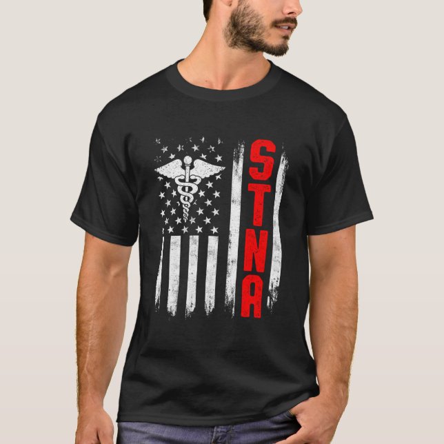 Camiseta Asistente de Enfermería de pruebas de estado de St (Anverso)