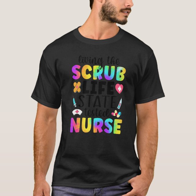 Camiseta Asistente de Enfermería de pruebas de Scrub Life S (Anverso)