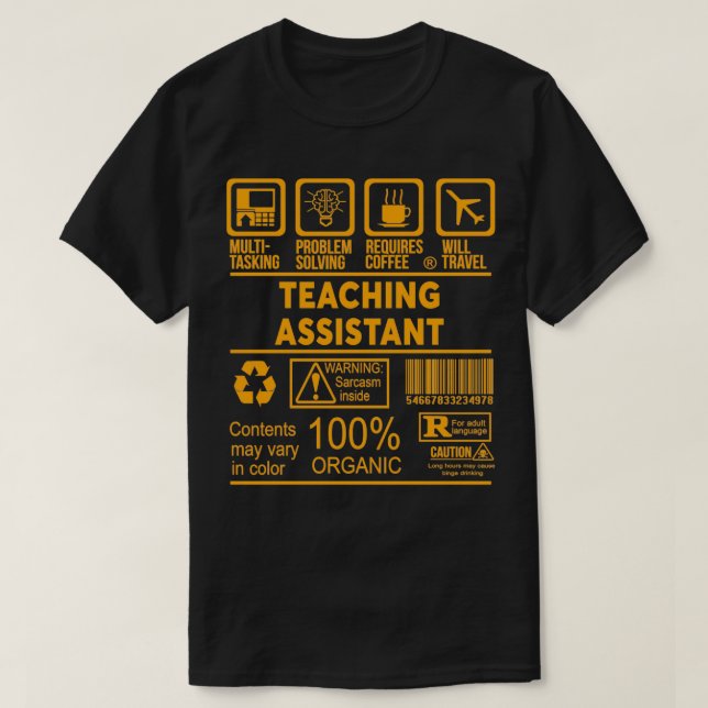 CAMISETA ASISTENTE DE ENSEÑANZA BIEN DISEÑO 2017 (Diseño del anverso)