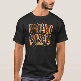 Camiseta Asistente de enseñanza Leopardo Peregrino Sombrero