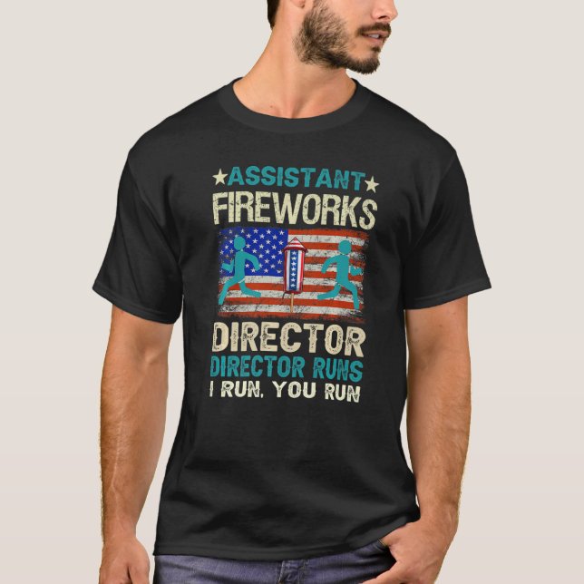 Camiseta Asistente de Fireworks Director Si Te Ejecuto En C (Anverso)