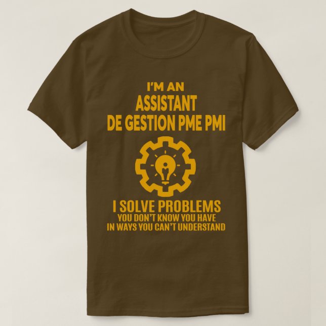 CAMISETA ASISTENTE DE GESTION PME PMI NICE DISEÑN 2017 3 (Diseño del anverso)