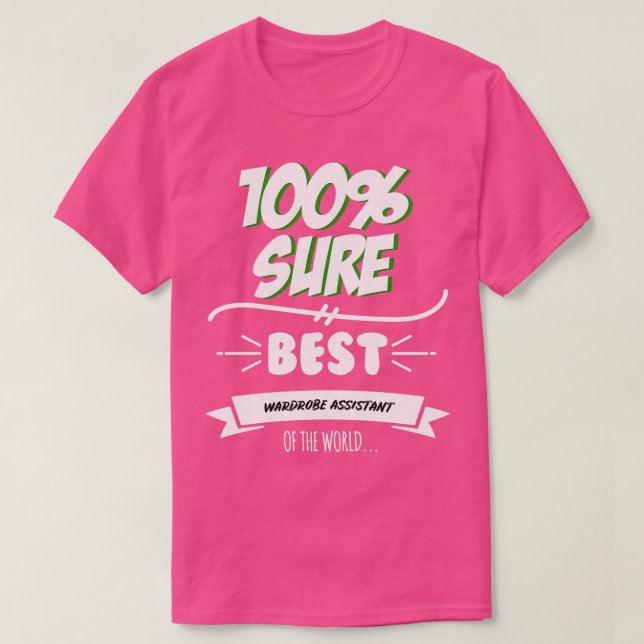 Camiseta Asistente de guardarropa Funny Slogan Hobby Trabaj (Diseño del anverso)