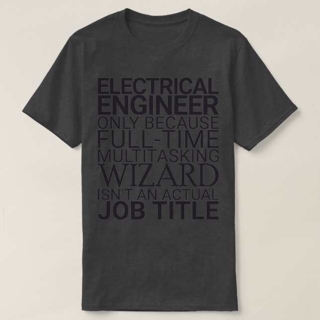 Camiseta Asistente de Ingeniería Eléctrica (Diseño del anverso)