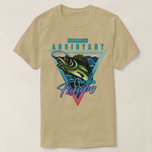 Camiseta Asistente de investigación que ama la cotización d (Diseño del anverso)