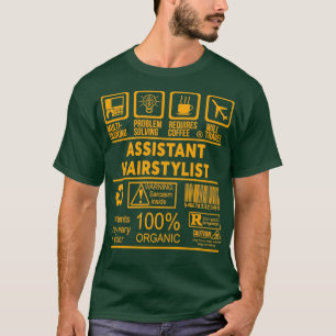 CAMISETA ASISTENTE DE LA LISTA DE PELOS NICE DISEÑN 2017