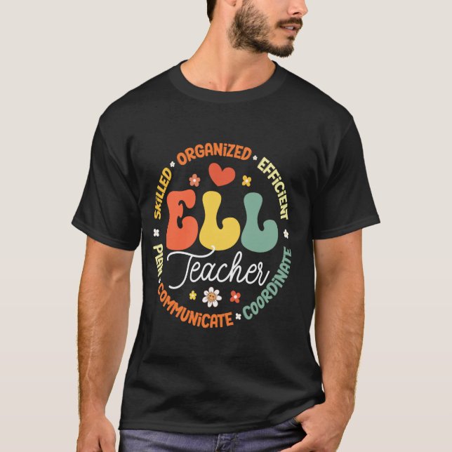Camiseta Asistente de maestro de escuela para maestros de E (Anverso)